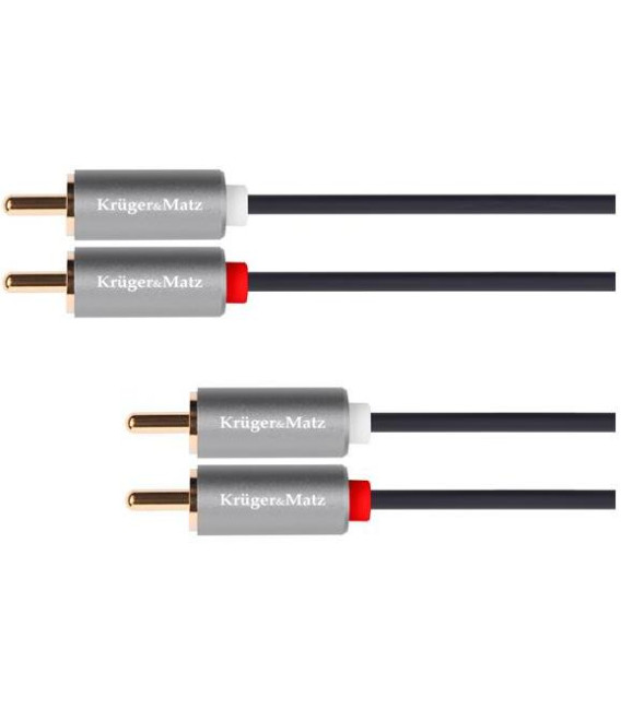 Kabel KRUGER & MATZ 2xCINCH konektor/2xCINCH konektor 1,8m KM1209