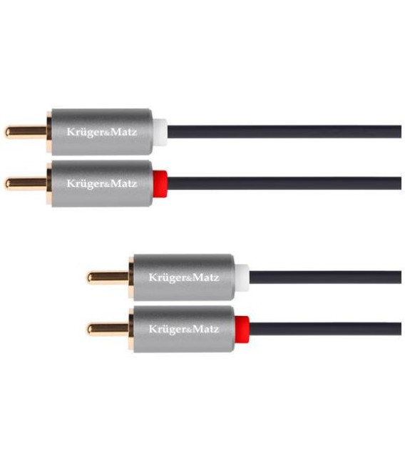 Kabel KRUGER & MATZ 2xCINCH konektor/2xCINCH konektor 3m KM1211 Basic