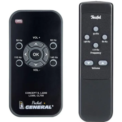 TEUFEL Concept S, L2200, L3300, CL700 - dálkový ovladač náhrada kompatibilní