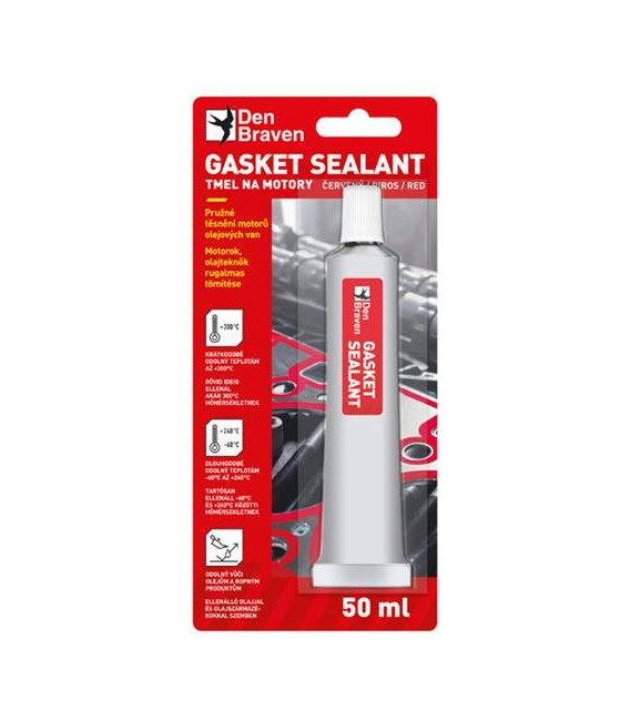 Gasket sealant DEN BRAVEN červený 50ml