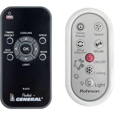 ROHNSON R-870 - dálkový ovladač pro větrák, ventilátor duplikát kompatibilní