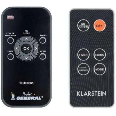 Klarstein Whirlwind, 10029327, 10029328 - dálkový ovladač pro větrák, ventilátor duplikát kompatibilní