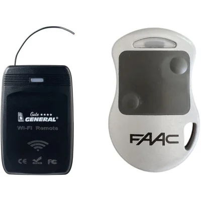 Dálkový ovladač WiFi pro bránu/vrata - kompatibilní náhrada za FAAC DL2 868 MHz SLH kompatibilní