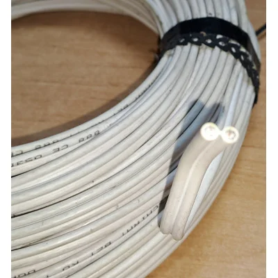 DIGITÁLNÍ koaxiální kabel satelitní kabel 50m dvojitý plochý 100dB FULL HD měděný Ultra HD