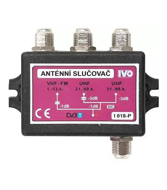 IVO I018P.F slučovač VHF/UHF/UHF