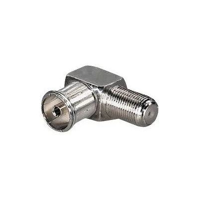 Redukce F zásuvka - TV zásuvka úhlová