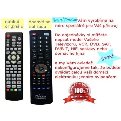 Changhong Sencor Tesla JL-7K51 - Náhradní dálkový