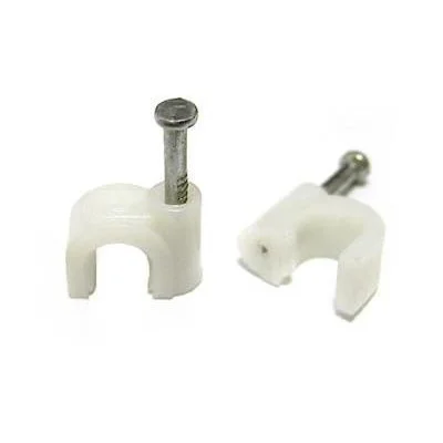 Příchytka kabelová 7 mm bílá