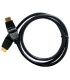 Kabel HDMI - HDMI 2m (gold-otočné,ethernet)