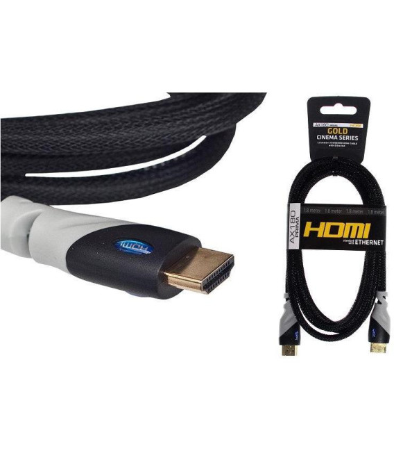 Kábel HDMI 1,8 m Opticum AX180 Prima opletený (1.4