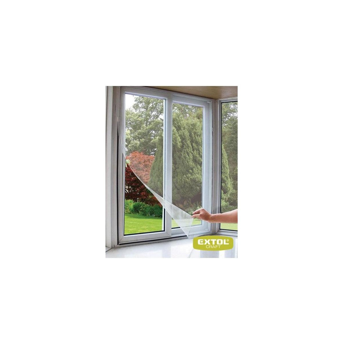 Síť okenní proti hmyzu 130x150cm, bílá EXTOL CRAFT
