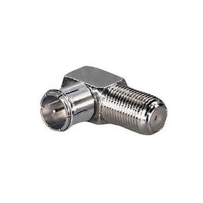 Konektor F násuvný úhlový