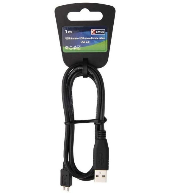 USB kabel 2.0 A vidlice - mikro B vidlice 1m Eco