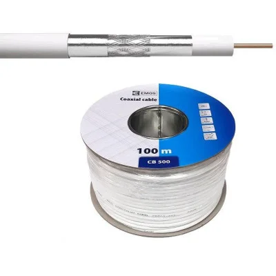 Koaxiální kabel Emos CB500 / 100m / 5 mm