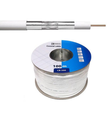Koaxiální kabel Emos CB500 / 100m / 5 mm