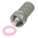 Konektor F 5 mm s gumovým těsněním