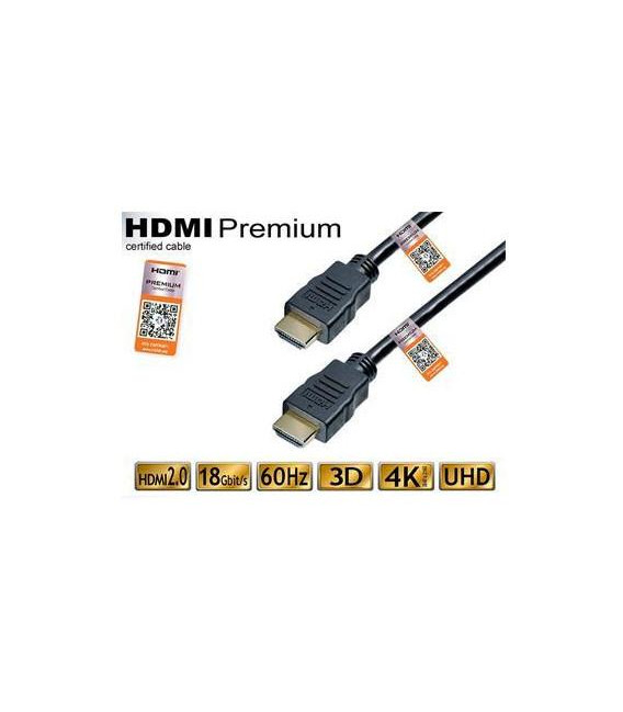 Kabel HDMI 1,5 M - V2.0 Premium Certifikovaný Kabe