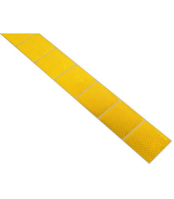 Reflexní Páska Samolepící Dělená 1m X 5cm Žlutá CO