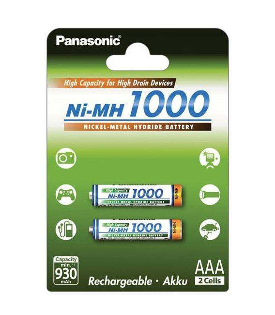Baterie AAA (R03) Nabíjecí 1,2V/1000mAh PANASONIC