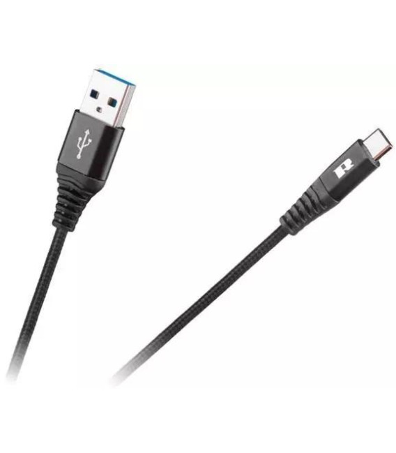 Kabel REBEL USB/USB-C Černý 0,5m