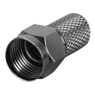 Konektor F HQ 7.2mm Gum. Kroužek, Černý