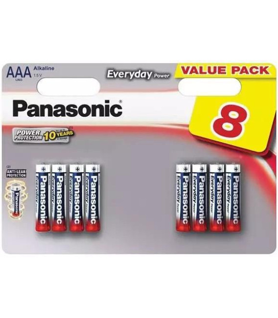 Baterie AAA (R03) alkalická PANASONIC Evolta 8BP