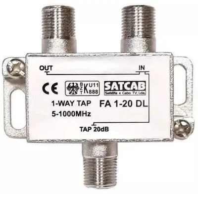Odbočovač FAC1-10 1xF - 2xF, 5-1000 MHz, 20dB