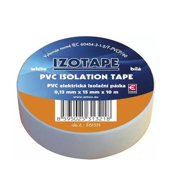 Páska izolační PVC 15/10m bílá EMOS