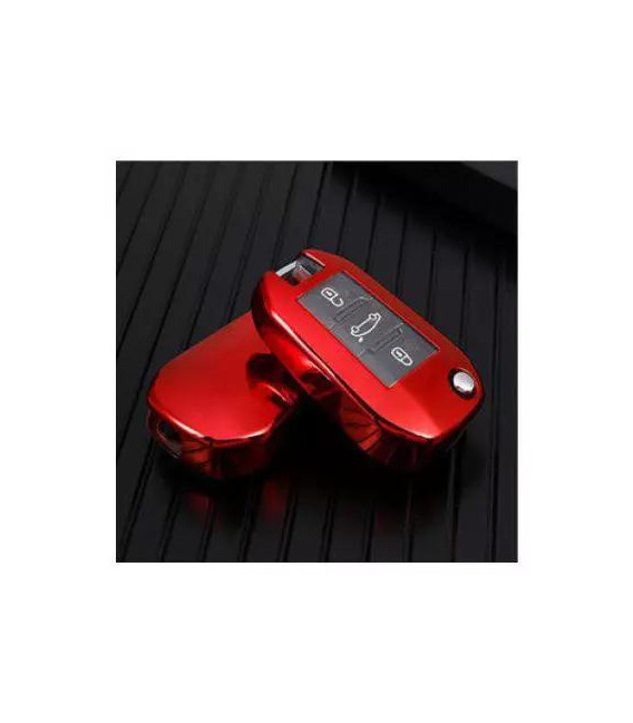 Obal na klíče Peugeot 208/307/308 Red