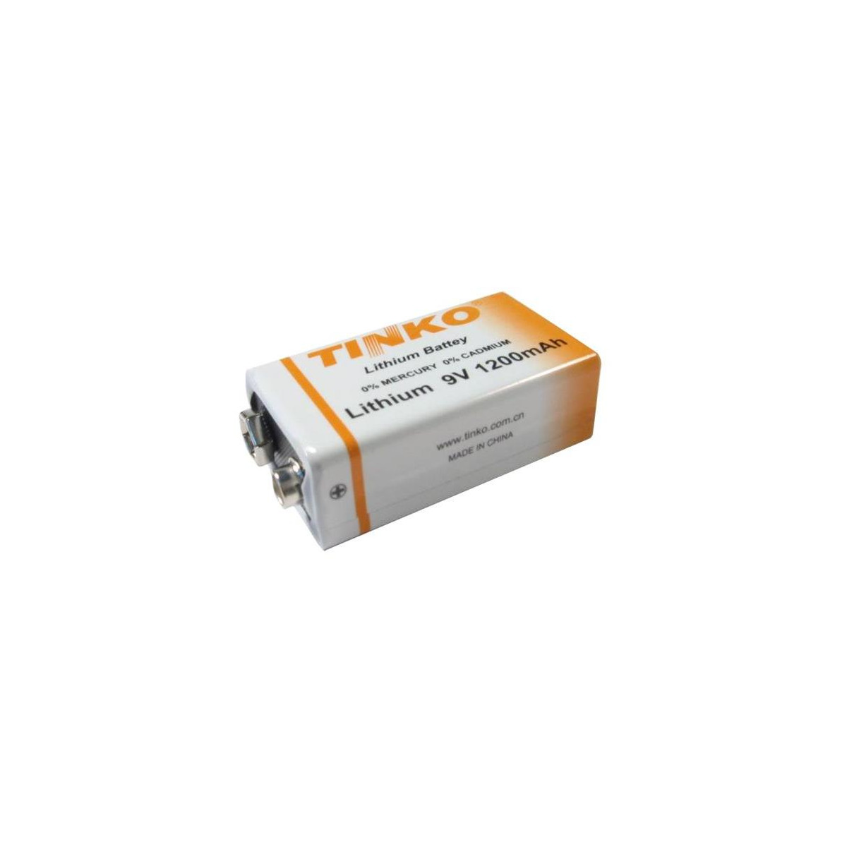 Baterie lithiová 6F22 9V/1200mAh TINKO