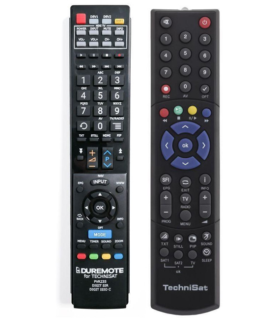 TECHNISAT FBPVR235, PVR235 plus ovládanie TV (mini TV) - diaľkové ovládanie kompatibilné s duplikátom