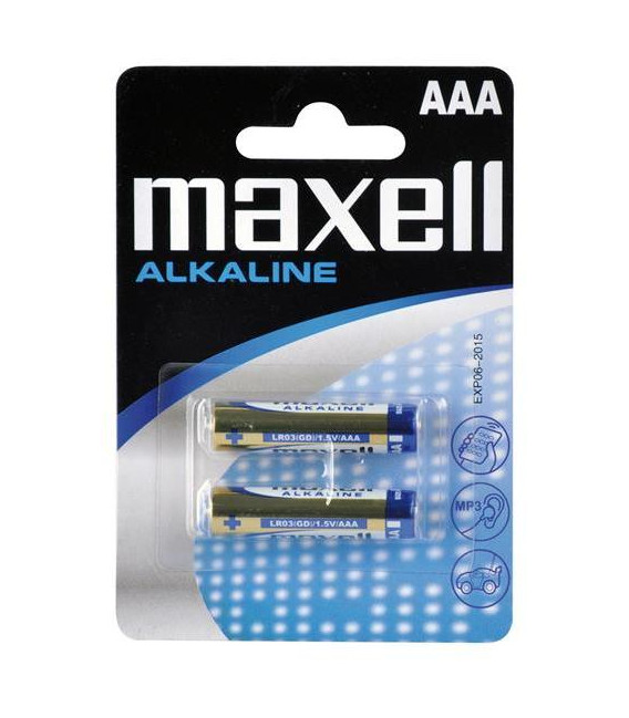 Baterie AAA (R03) alkalická MAXELL 2ks / blistr