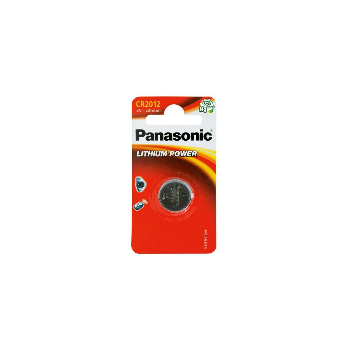 Baterie CR2012 PANASONIC lithiová 1ks / blistr