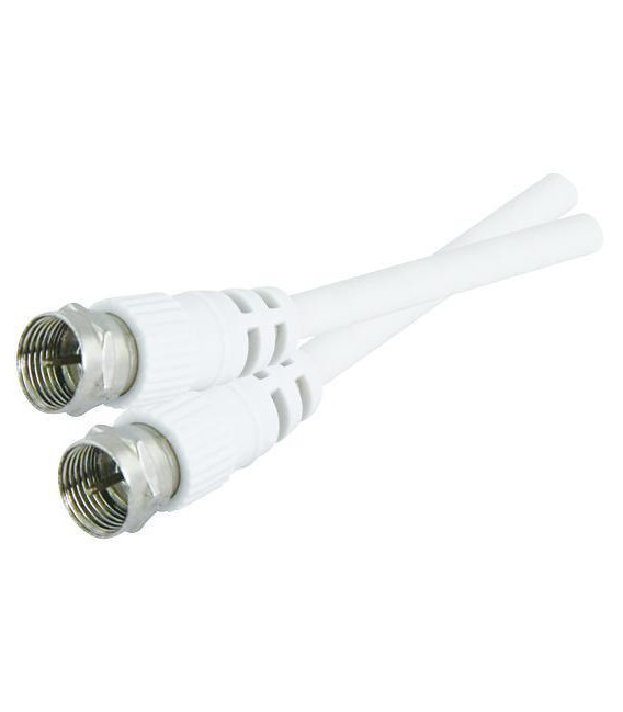 Anténní kabel F / F TIPA 2,5m bílá