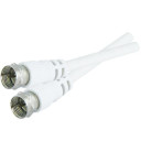 Anténní koaxiální Kabel F / F TIPA 2,5m Bílá
