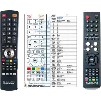 MASCOM MC2750 - dálkový ovladač  náhrada kompatibilní