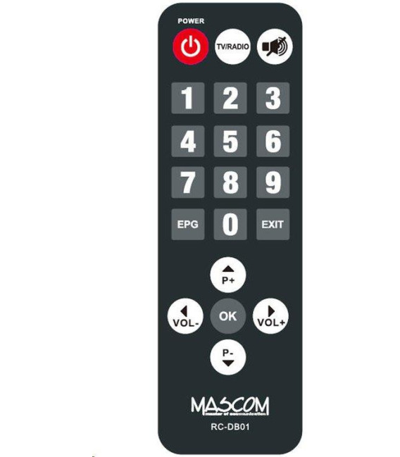 Mascom dálkový ovladač MC720T2 HD DB01 - SENIOR