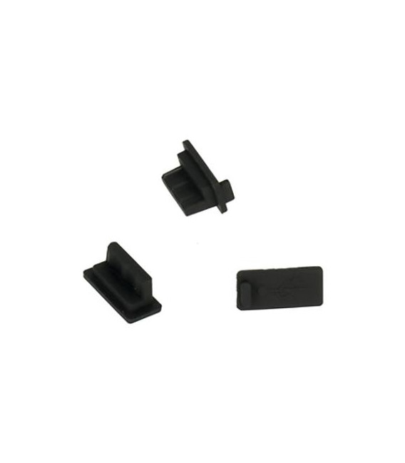 Záslepka pro konektor USB 10ks Black