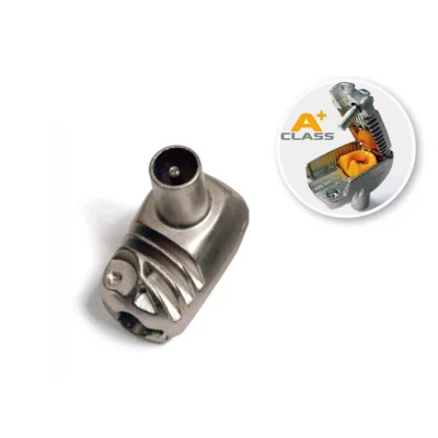 Konektor anténní úhlový PROFI kovový - samec PRO e