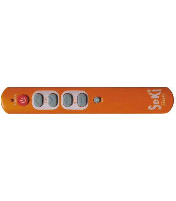 Ovladač dálkový SEKI SLIM oranžový pro seniory - univerzální - velká tlačítka