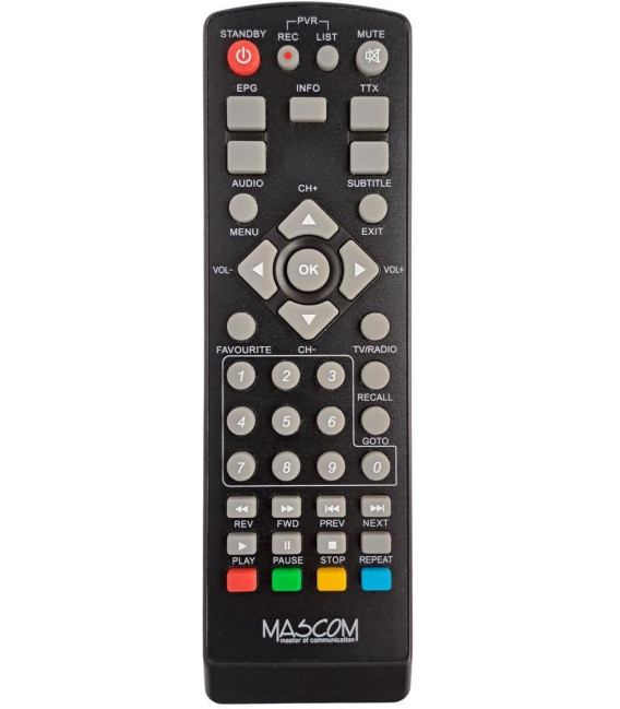 MASCOM MC650T HD, MC750T2 HD - originální dálkový