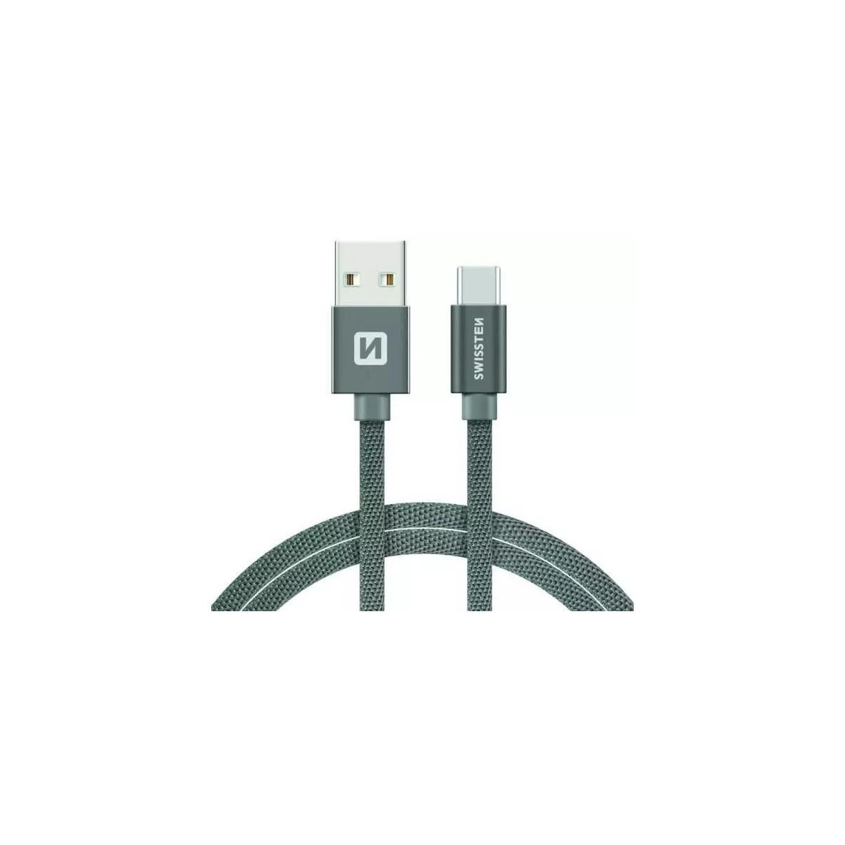 Kabel SWISSTEN USB/USB-C 1,2M šedý