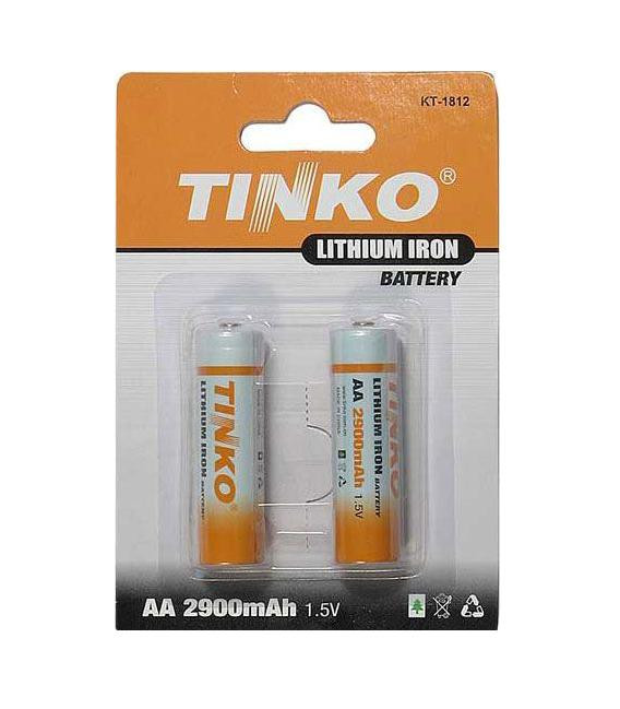 Baterie lithiová AA R6 1,5V/2900mAh TINKO 2ks
