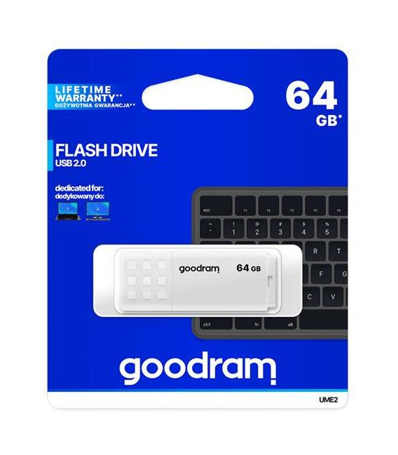 Flash disk GOODRAM USB 2.0 64GB bílý