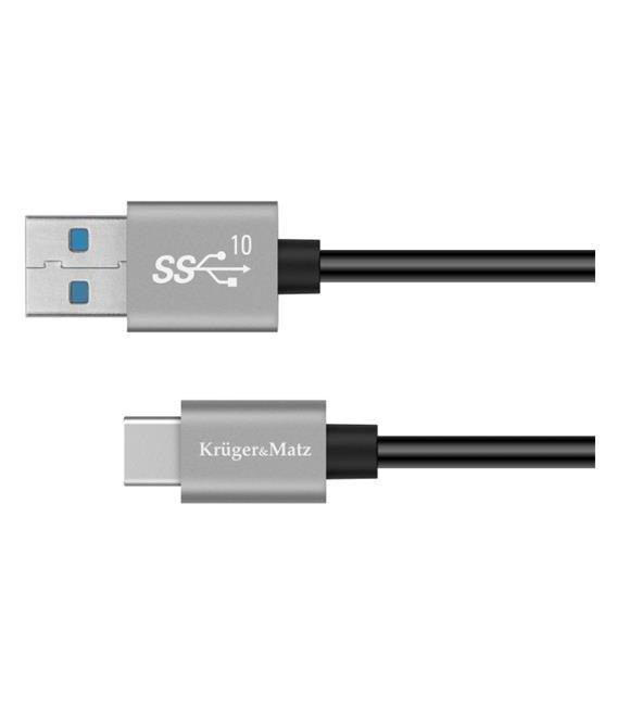Kabel KRUGER & MATZ KM1263 Basic USB/USB-C 1m Black