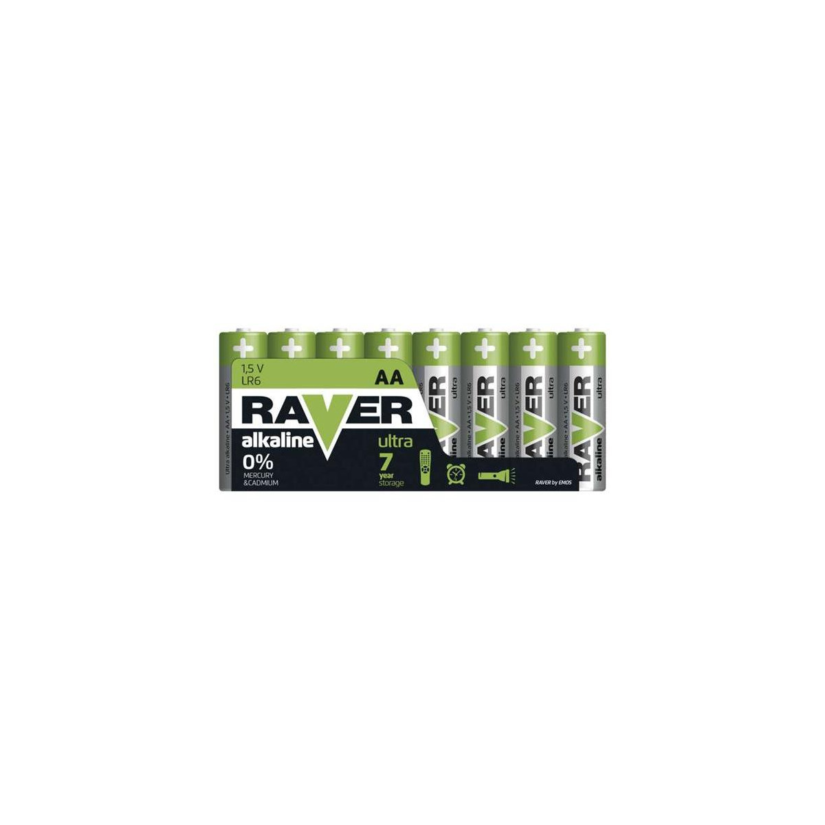 More about Baterie AA (R6) alkalická RAVER 8ks