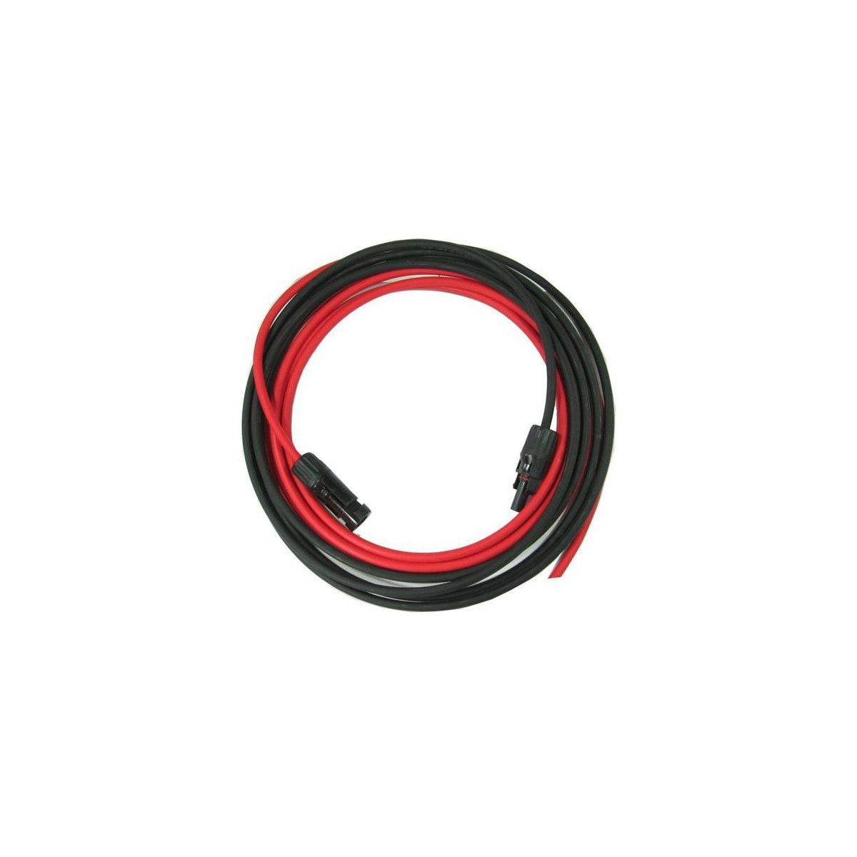 Viac oSolární kabel 6mm2, červený+černý s konektory MC4, 20m