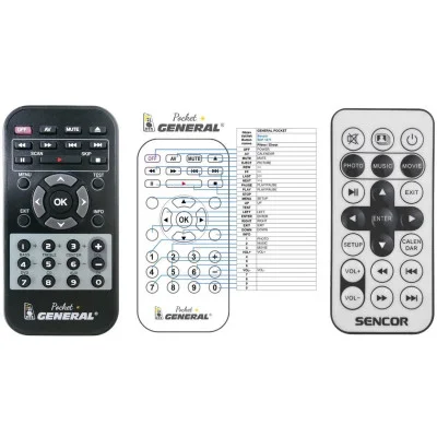 SENCOR SDF 1371 photo frame - náhradní dálkový ovladač kompatibilní