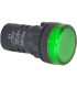 Kontrolka kulatá 230V LED zelená 29mm HADEX