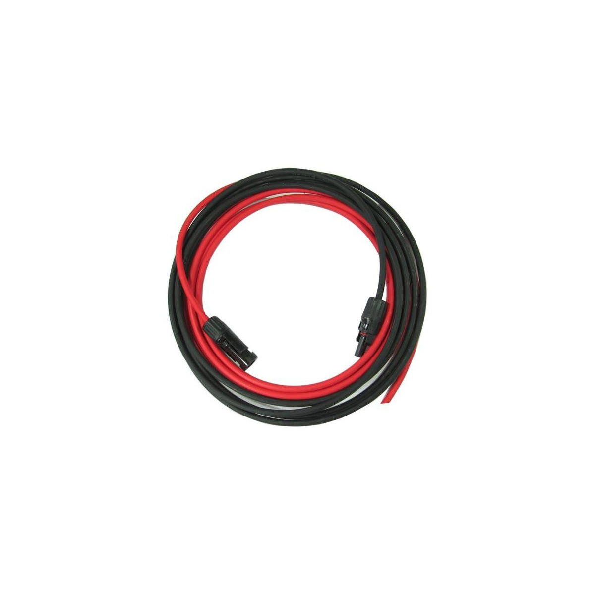 Solární kabel 4mm2, červený+černý s konektory MC4, 10m